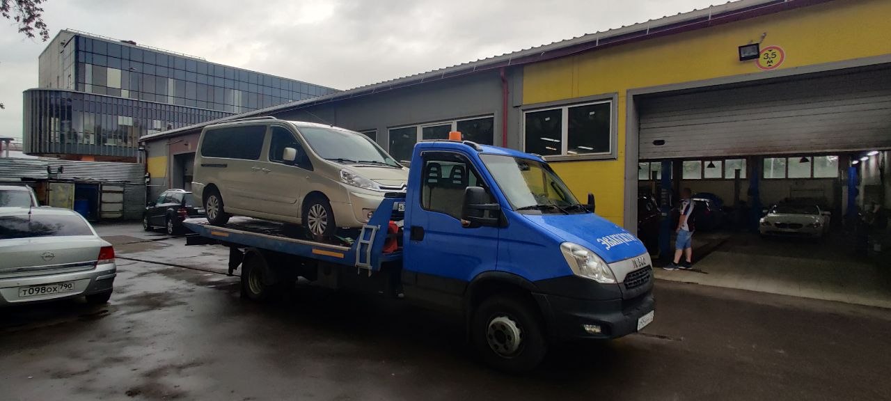Эвакуация минивэна Citroën Jumpy